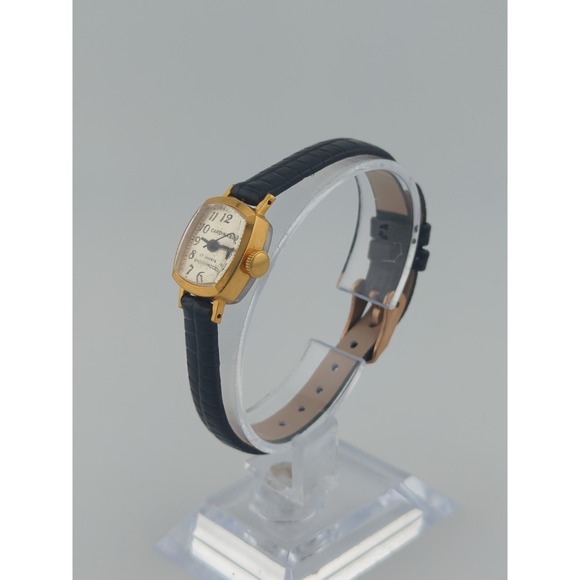 Cardinal 17mm Mechanical Manual Wind Watch 17 Jewels Women's Gold Plate AU10 - Picture 2 of 5